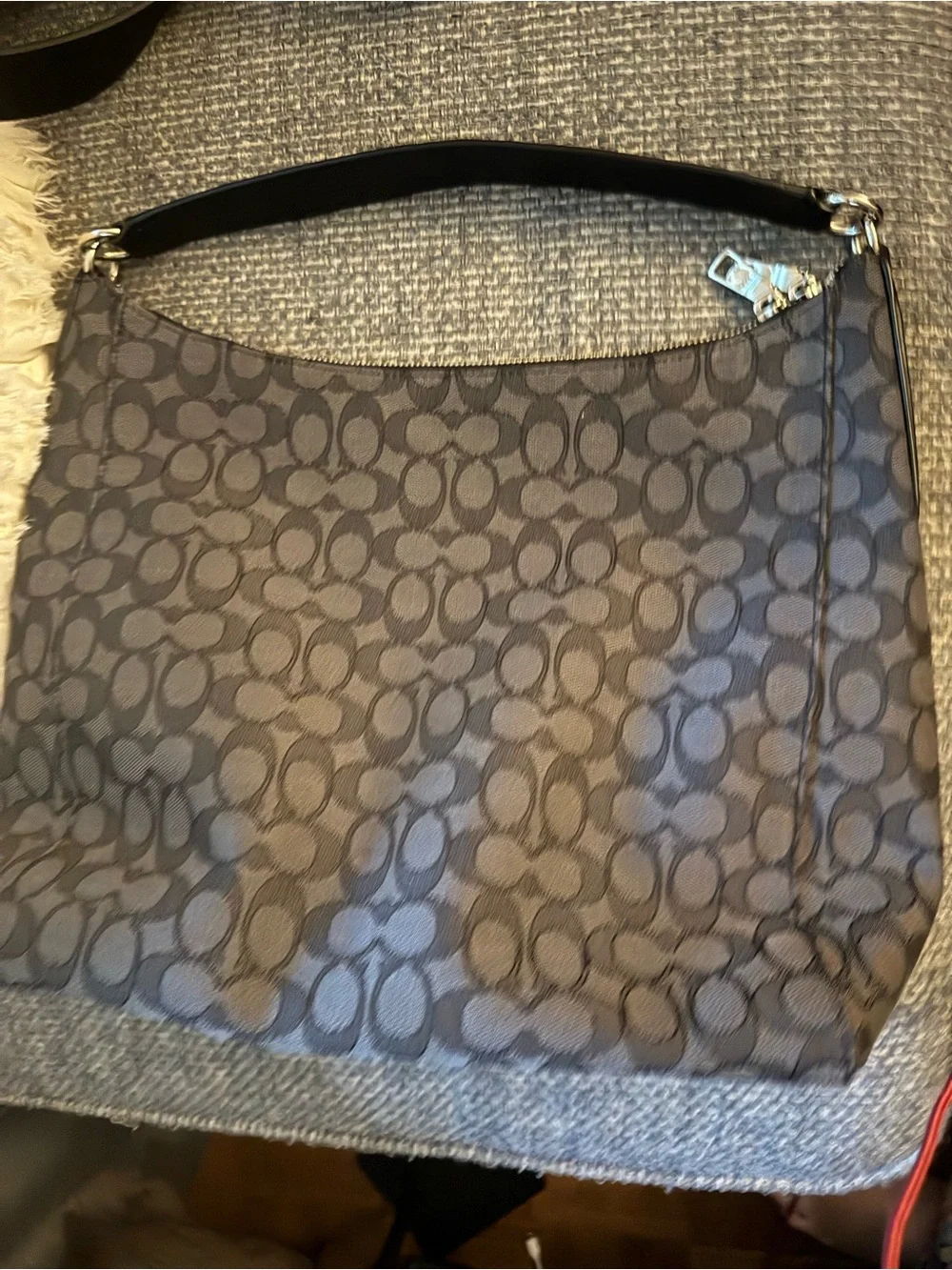 Coach Celeste Convertible Hobo Signature Jacquard Canvas Shoulder Crossbody Bag